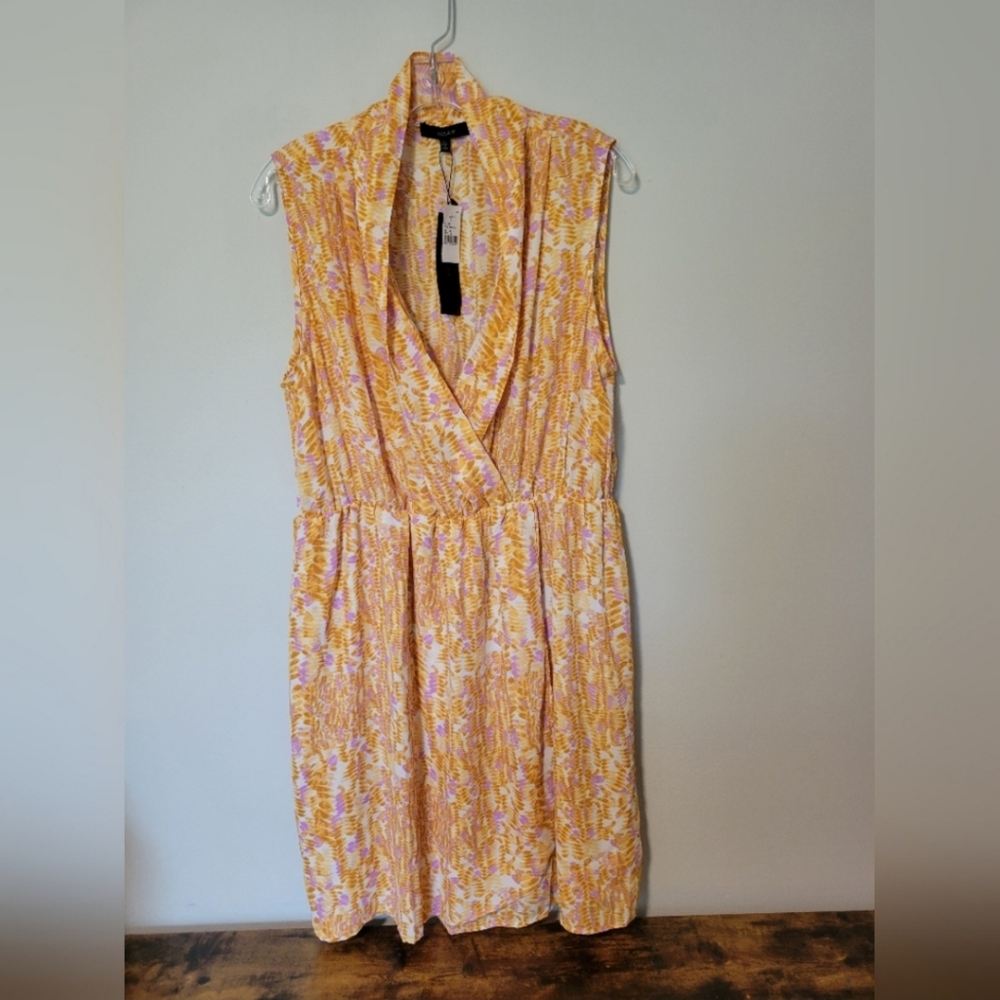 NEW Eclair Yellow Pattern Sleeveless Dress Size XL